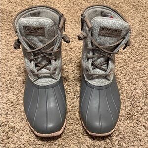 Sperry Gray and Brown Boots